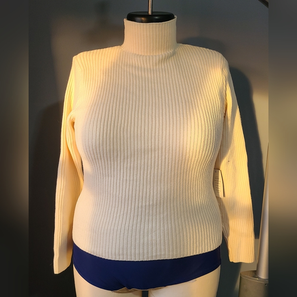 Plus Sized Cream Sweater